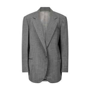 Mid grey wool 80's suit.
