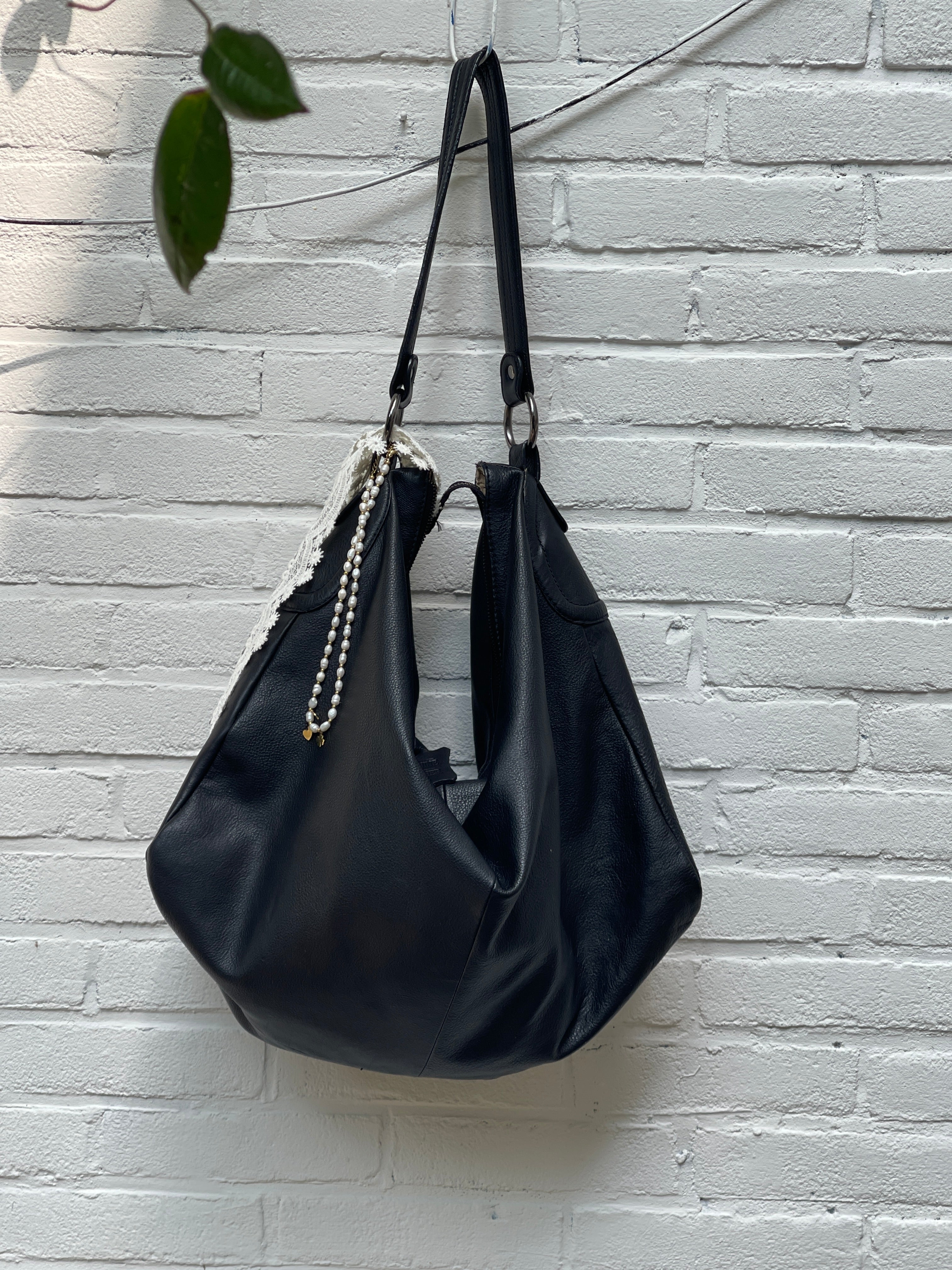 Vintage leather handbag