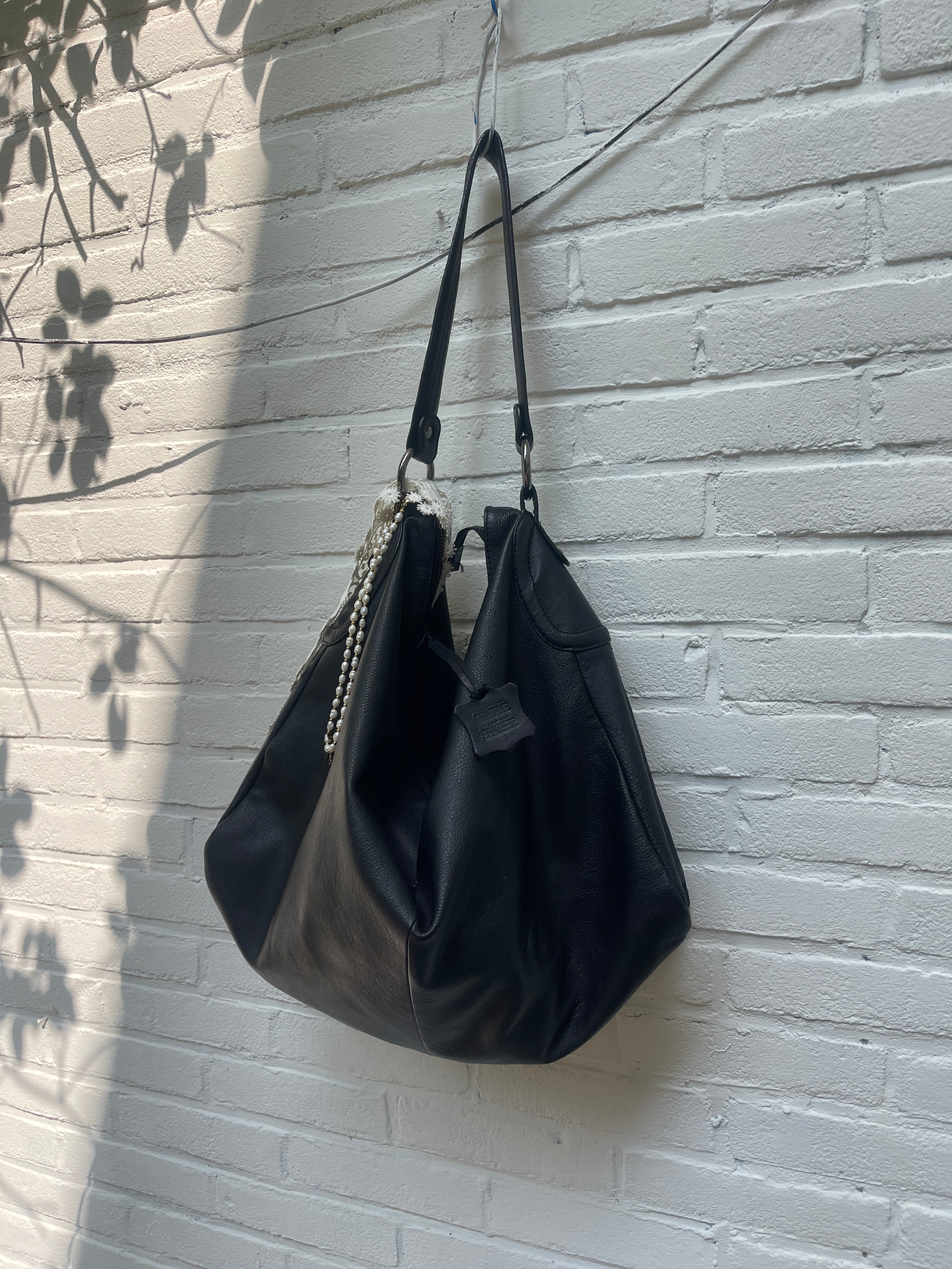 Vintage leather handbag