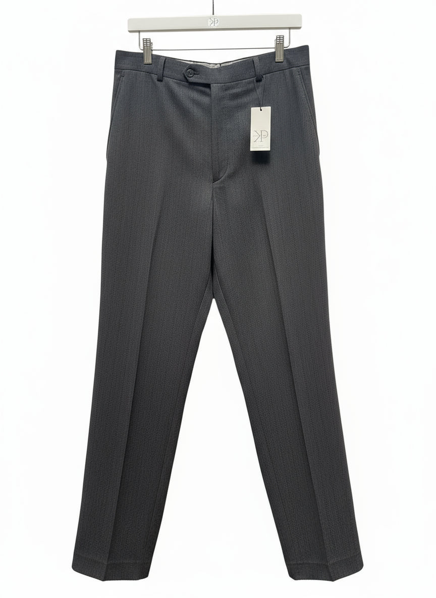 Charcol black suit by YSL.
