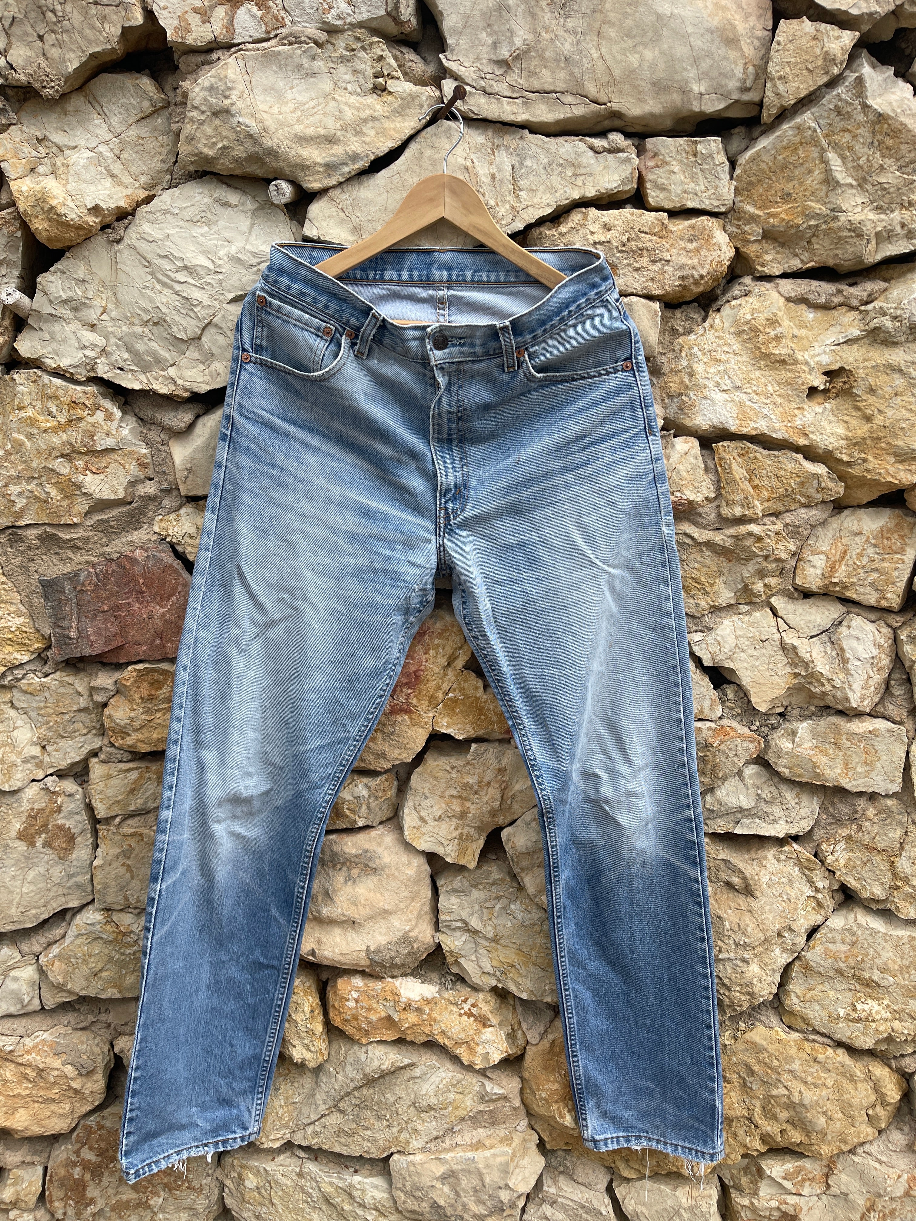 Reworked unisex Levis jeans.