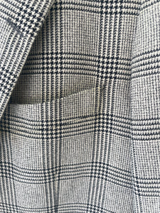Checked light grey blazer by Yves Saint Laurent.