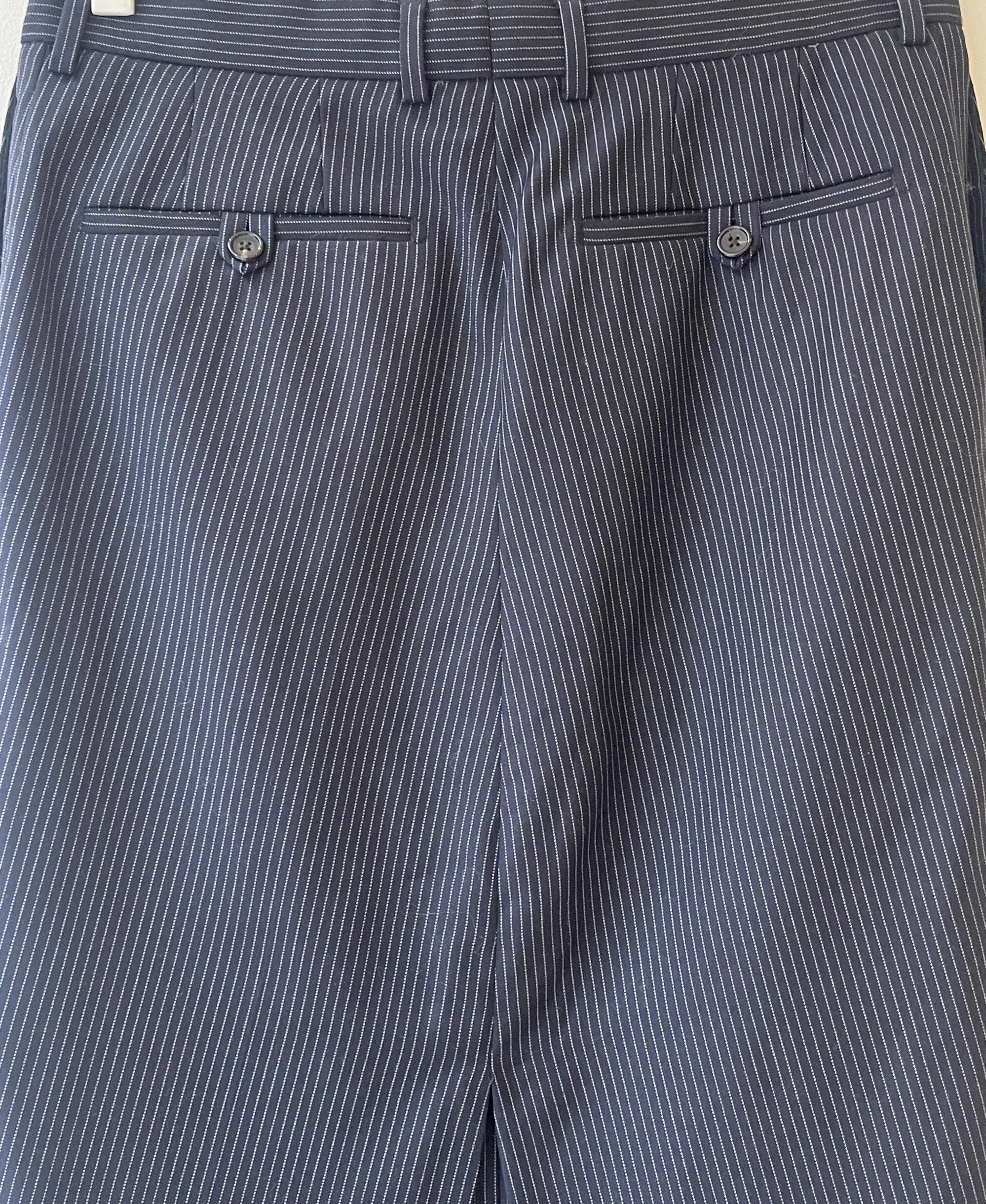 Dark blue long pencil skirt