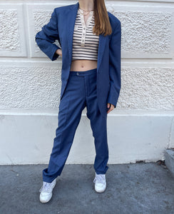 Blue vintage suit.