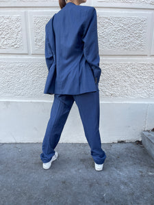 Blue vintage suit.