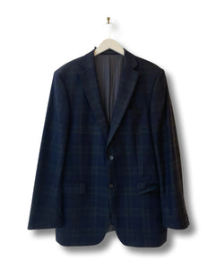 Cashmere dark blue checked blazer by Windsor.
