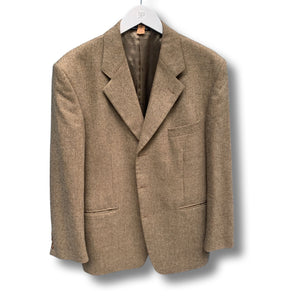 Khaki wool YSL suit.