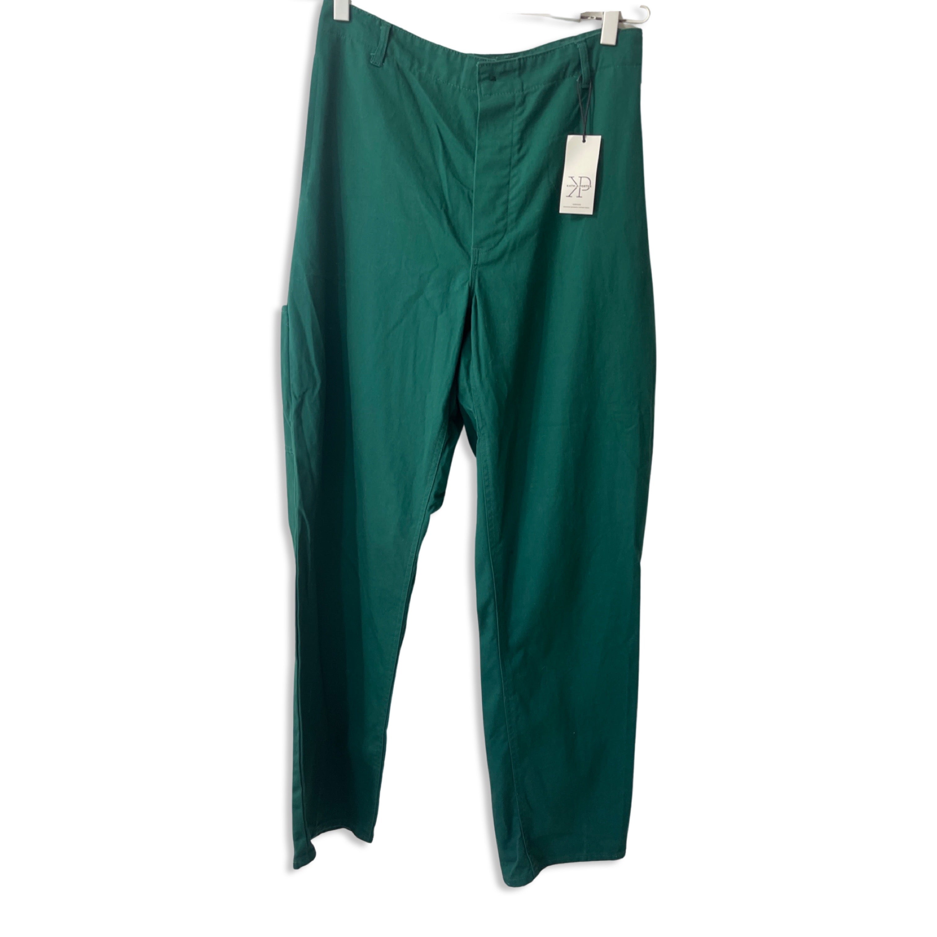 Teal re-worked workwear pant
