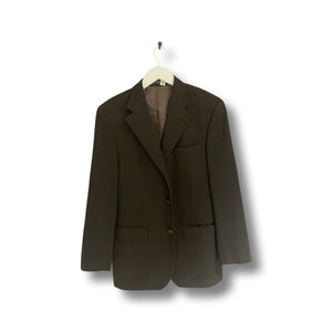 Yves Saint Laurent dark brown blazer.
