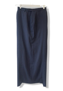 Dark blue long pencil skirt