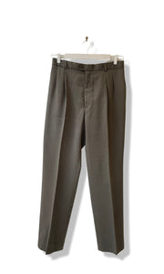 Khaki double breasted suit.