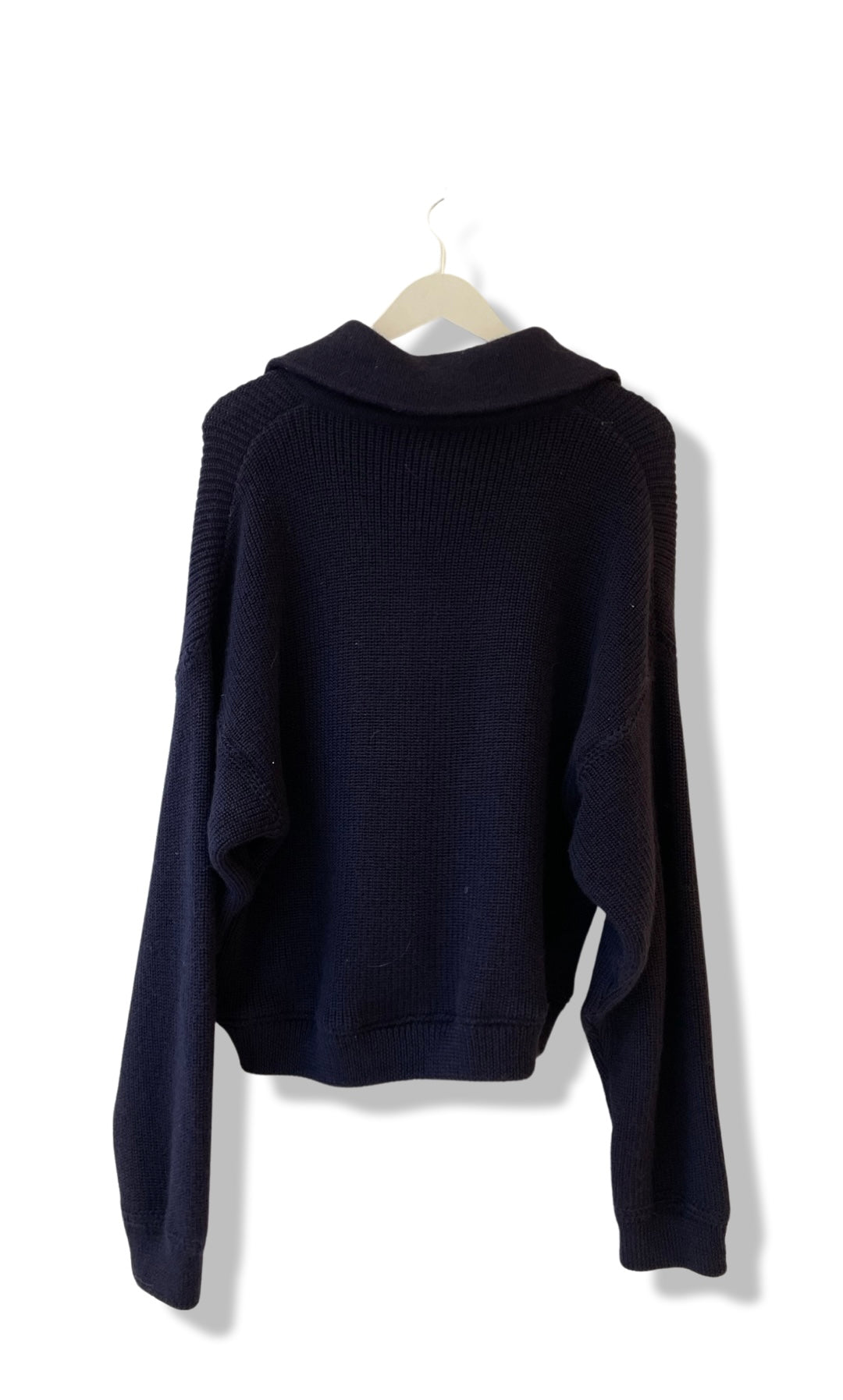 Zip trough wool sailor sweater.